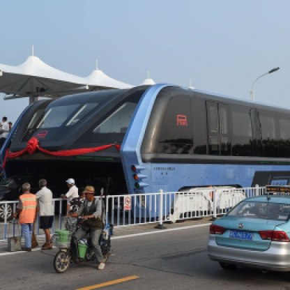 TEB Elevated Bus China#1